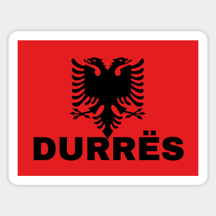 Durrës City in Albanian Flag Sticker